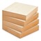 Bright Creations Unfinished MDF Wood Blocks for Crafts, 1 In Thick Wooden Square Blocks (5x5 In, 4 Pack)